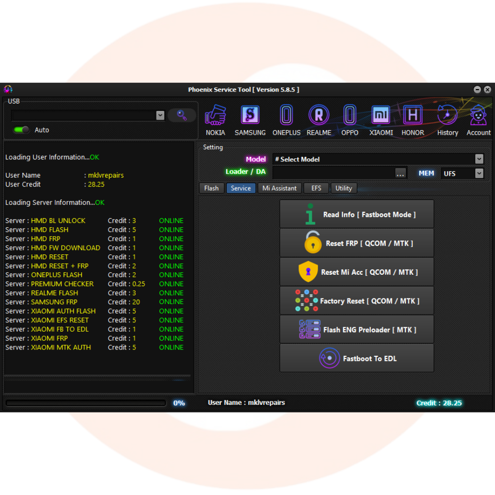 Phoenix Service Tool V5.8